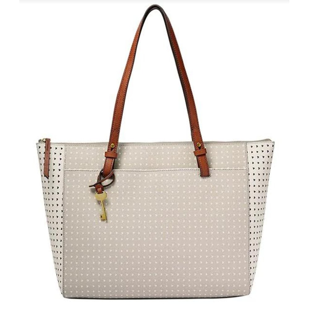 🎄HOLIDAY DEALS🎄 NEW Fossil Rachel Heart-Print Zip Tote Bag NWT *HOT ITEM*
